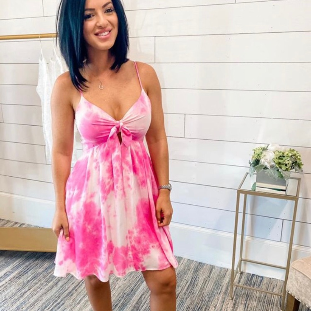 Hyfve pink tie dye dress 👗